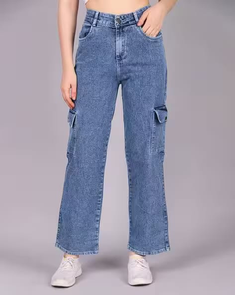 KASHIANXSTYLE Women Washed Boyfriend High-Rise Clean Jeans AJIO sale