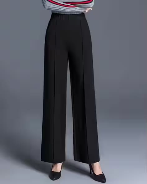 Silverfly Women Relaxed Fit Pants with Elasticated Waist AJIO sale