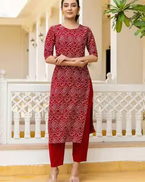 Popmantra Women Micro Print Kurta Set AJIO sale