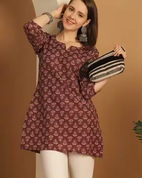 Rajnandini Women Cotton Printed Kurti AJIO sale