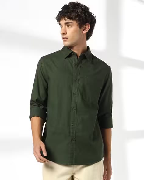 DNMX Men Regular Fit Classic Shirt AJIO sale