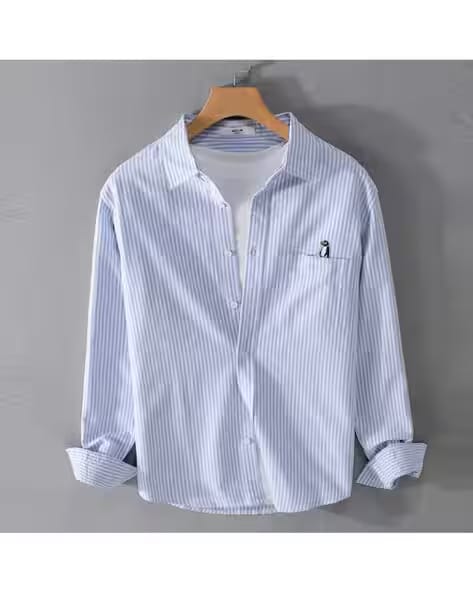 ZIKARAA Men Striped Regular Fit Shirt AJIO sale
