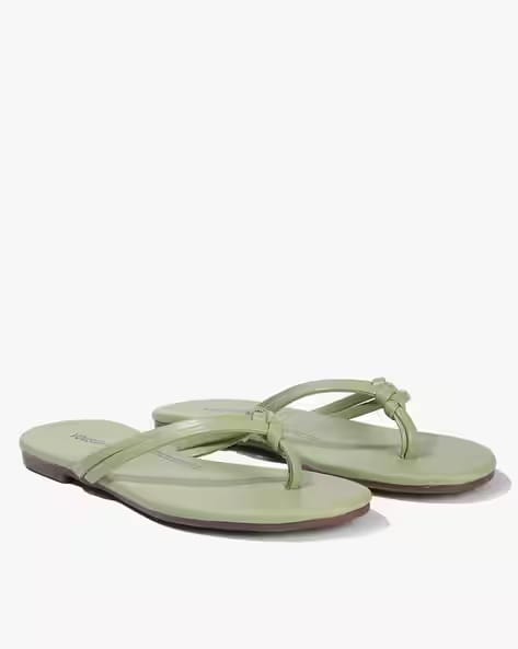 YOUSTA Women Thong-Strap Flat Sandals AJIO sale