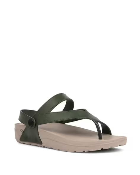 Bata Women Colourblock Slingback Flat Sandals AJIO sale