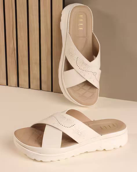 ELLE Women Slip-on Sandals With Synthetic Upper AJIO sale