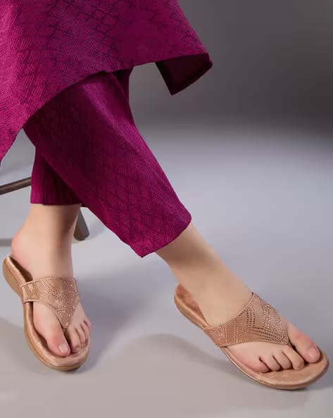 INC 5 Women Embellished T-Strap Flat Sandals AJIO sale