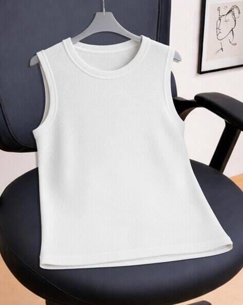 NEONOMAD Men Round-Neck Sleeveless Vest AJIO sale