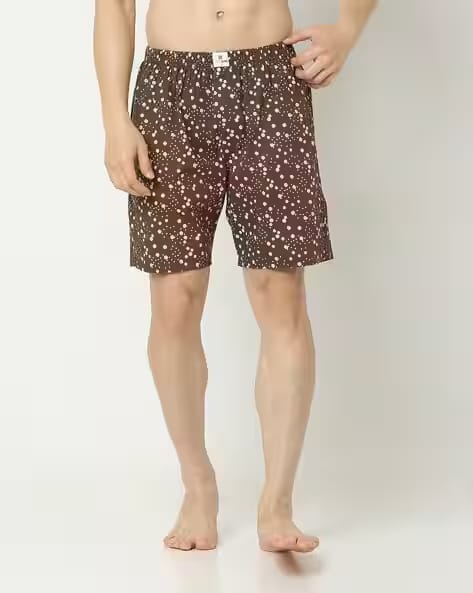 Underjeans by Spykar Men Printed Boxers with Elasticated Waist AJIO sale