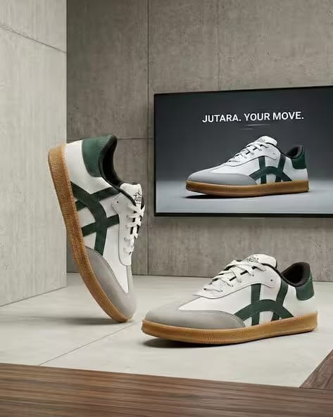 JUTAARA Men Round Toe Lace-Up Fastening Sneakers AJIO sale