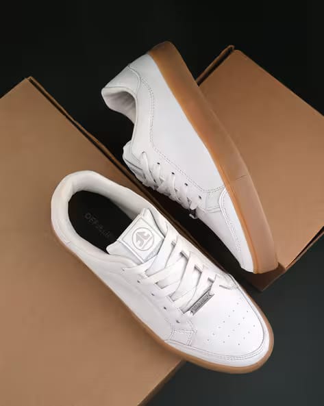 OFF LIMITS Men Flat Heel Sneakers with Lace Fastening AJIO sale