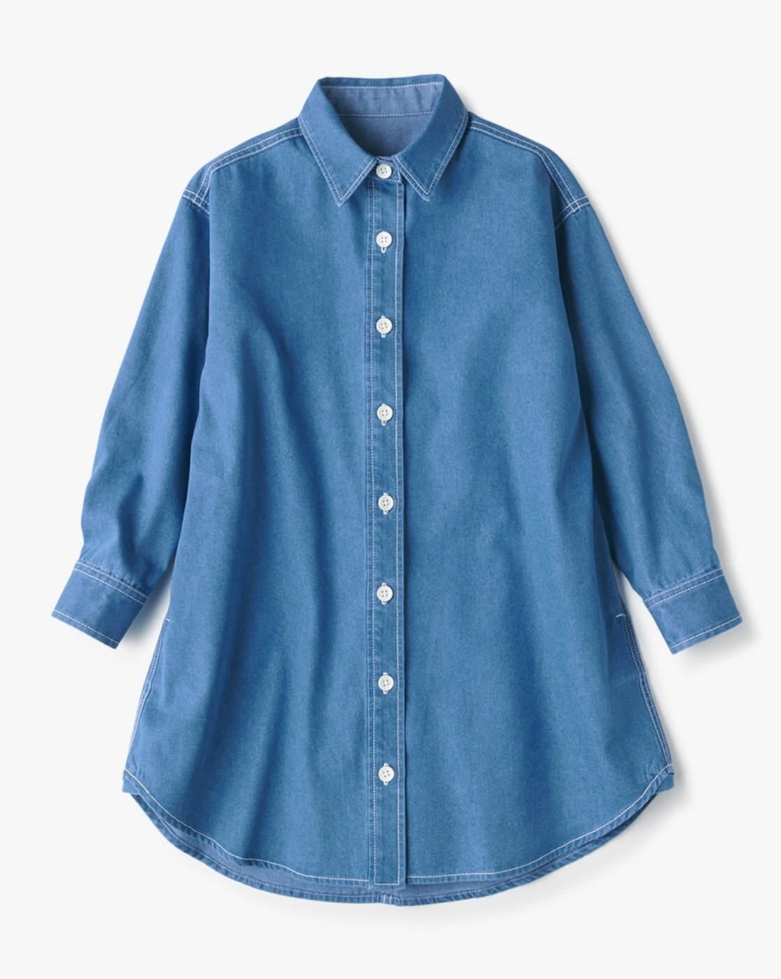 MUJI Washed A-Line Shirt Dress AJIO sale