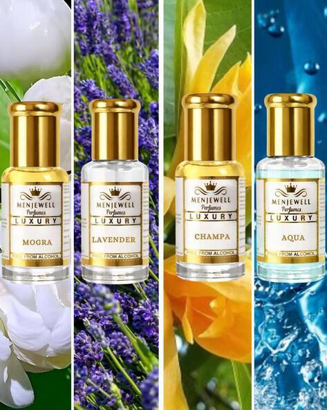 Menjewell Unisex Pack of 4 Long Lasting Fragrance Attar AJIO sale
