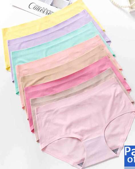 BEACH CURVE Pack of 8 High-Rise Seamless Briefs AJIO sale