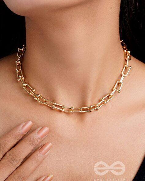 Everstylish Women The Trail of Connection Gold-Plated Necklace AJIO sale