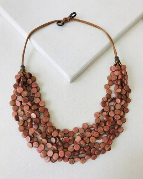 RHEA Women Terracota Tides Necklace AJIO sale