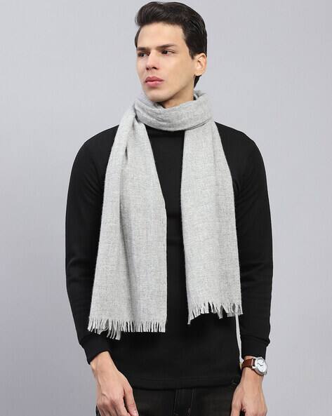 MONTE CARLO Men Muffler with Fringes AJIO sale