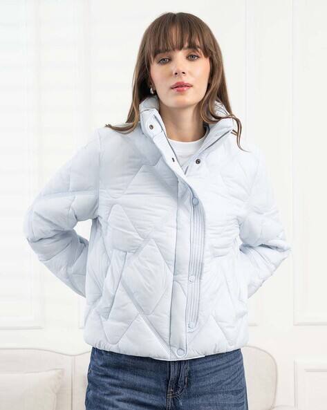 RED TAPE Women Regular Fit Puffer Jacket with Zip-Front Closure AJIO sale