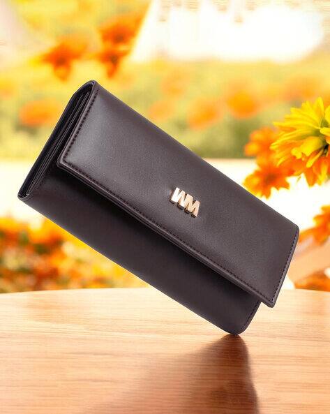 Women Marks Women Foldover Clutch with Snap-Button Closure AJIO sale