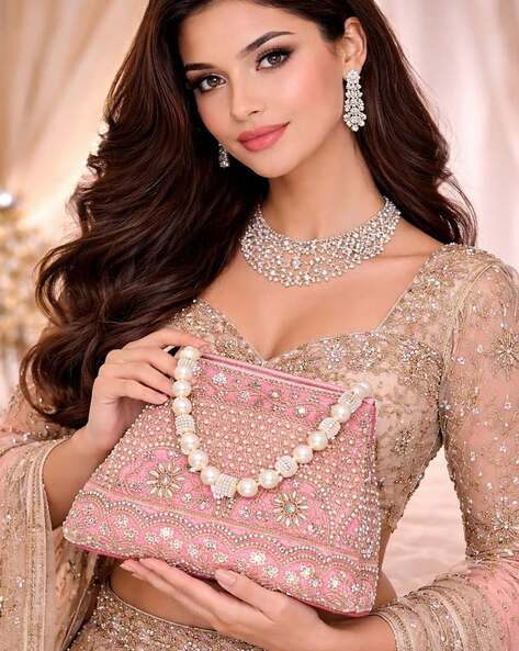SUGARFRILL Women Embellished Potli Clutch Bag AJIO sale