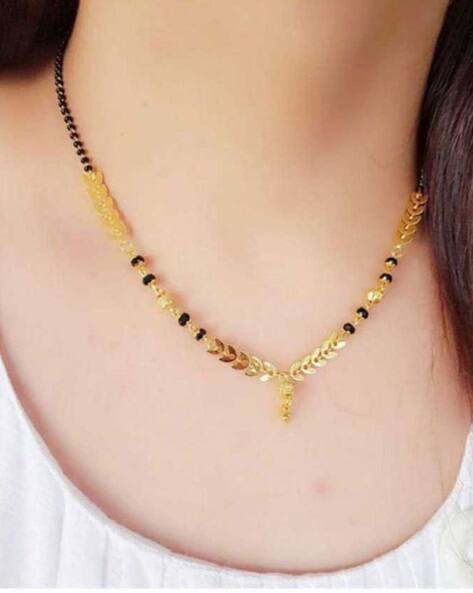 Zeneme Gold-Plated Beaded Mangalsutra AJIO sale
