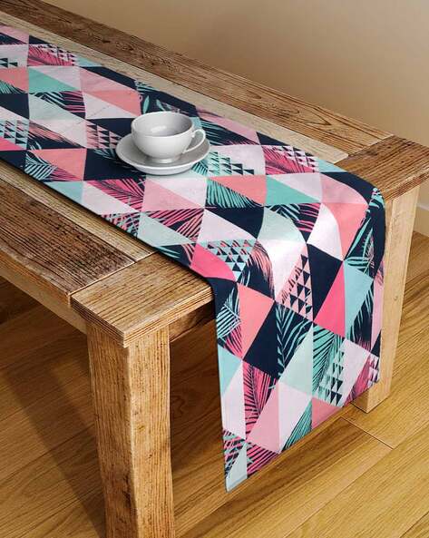 Alina Decor Geometric Print Table Runner 13