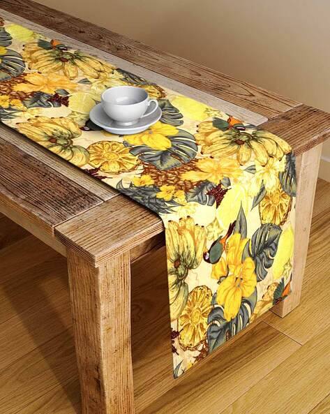 Alina Decor Leaf Print Table Runner 13