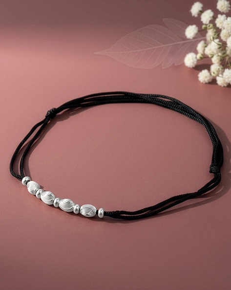 Giva Women Sterling Silver Dazzling Single Anklet AJIO sale