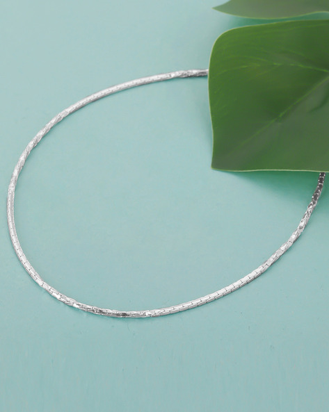 Giva Sterling Silver Sparkling Single Anklet AJIO sale