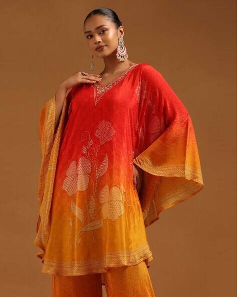 SOCH Women Floral Print A-Line Kurta & Palazzos Set AJIO sale