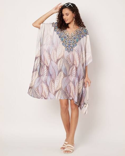 Swi Stylish Women Printed Kaftan Dress AJIO sale