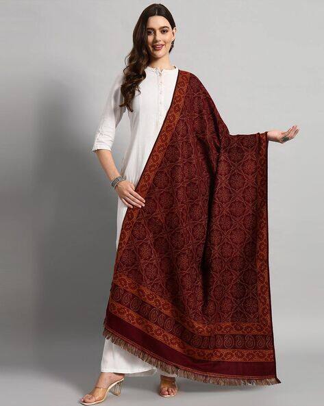 Handicraft-palace Women Floral Shawl AJIO sale