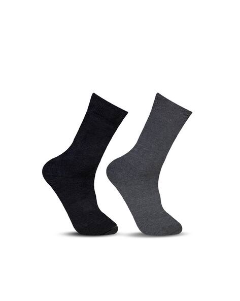 BONJOUR Men Pack of 3 Knitted Mid-Calf Length Socks AJIO sale