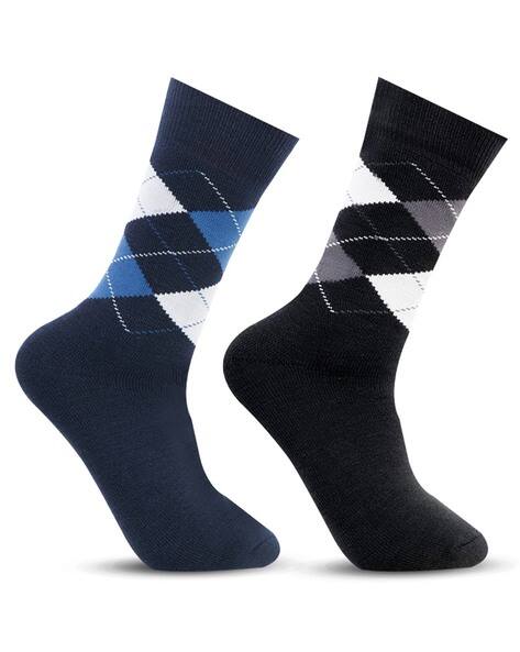 BONJOUR Men Pack of 2 Knitted Mid-Calf Length Socks AJIO sale