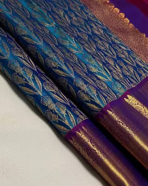 SVARAA Women Kanjeevaram Soft Silk Saree AJIO sale