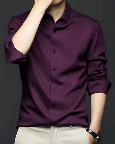 BABIRUSA Men Regular Fit Shirt with Spread-Collar AJIO sale