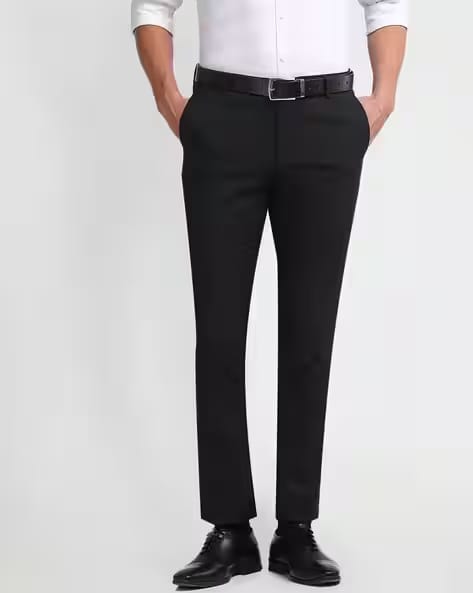 ARROW Men Tapered Fit Flat-Front Trousers AJIO sale