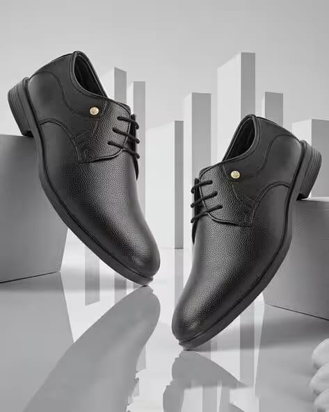 Restroad Men Round Toe Lace-Up Fastening Formal Shoes AJIO sale