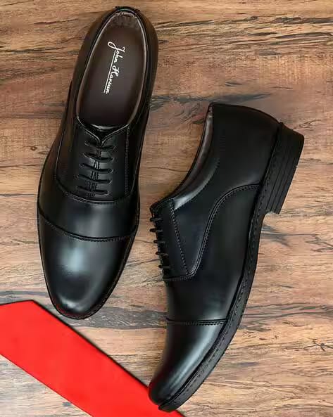 JOHN KARSUN Men Lace-Up Formal Shoes with Synthetic Upper AJIO sale