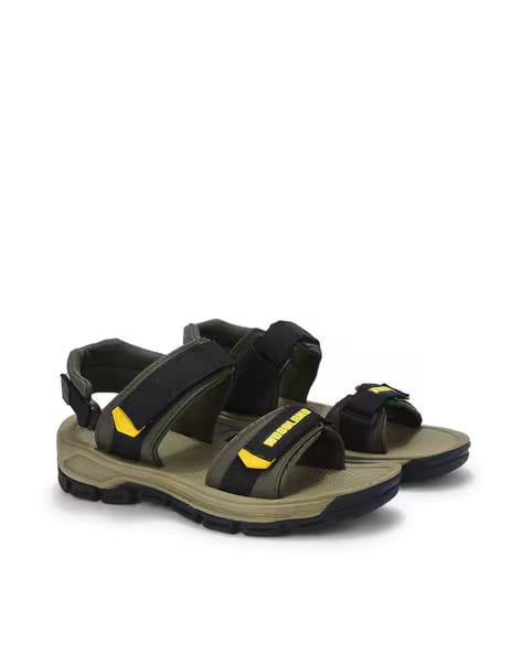 WOODLAND Men Slip-On Sandals with Velcro Closure AJIO sale