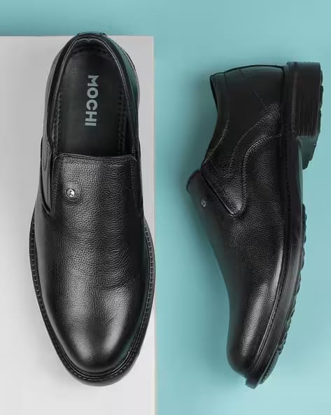 Mochi Men Stacked Slip-On Formal Shoes AJIO sale