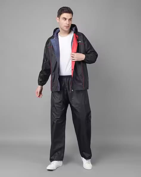 Dollar Men Relaxed Fit Waterproof Lightweight Raincoat, Mid Size AJIO sale