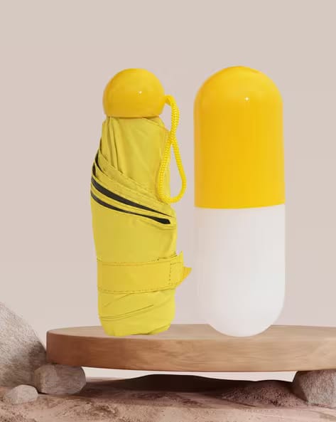 FABINALIV Polyester Compact Capsule Umbrella with Cover AJIO sale