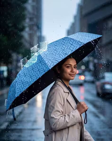 DESTINIO Abstract Printed Compact Portable Umbrella AJIO sale