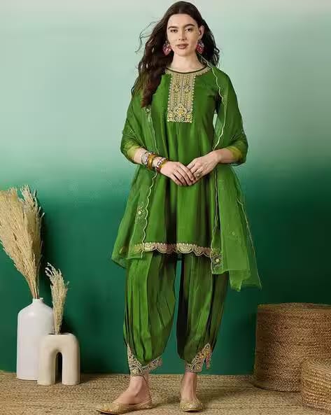 The52 Women Embroidery Kurta Set AJIO sale