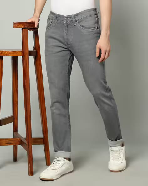 U.S. Polo Assn. Men Mid-Wash Slim Fit Jeans AJIO sale