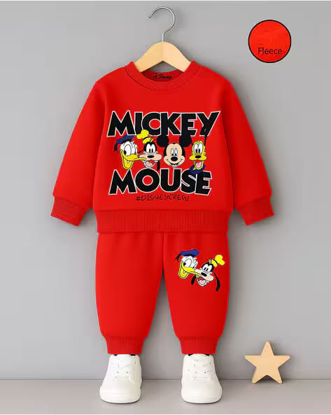 Kuchipoo Boys Printed Sweatshirt & Track Pants Set AJIO sale