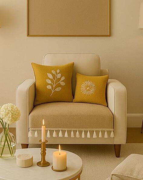 Throw Pillow Trim Lace Sofa Cover with Tassels AJIO sale
