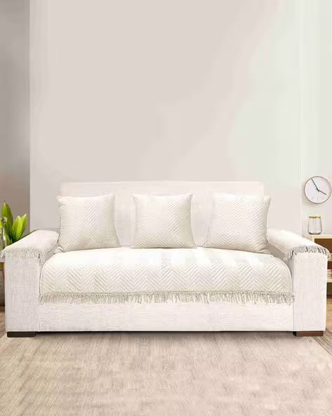 Saral Home Chevron Pattern 6-Piece Sofa Cover Set AJIO sale