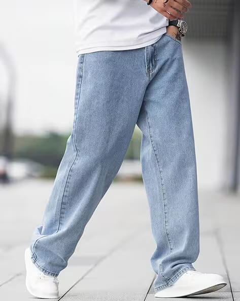 POSHAX Men Lightly Washed Relaxed Fit Jeans AJIO sale