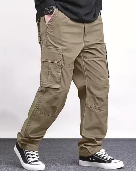 Vogaan Men Loose Fit Mid-Rise Cargo Pants AJIO sale